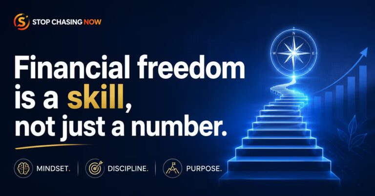 Financial freedom is a skill not just a number with mindset discipline and purpose