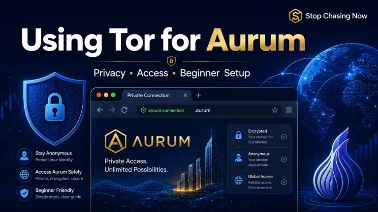 Tor Browser for Aurum beginner setup guide explaining privacy access crypto security and safe browsing