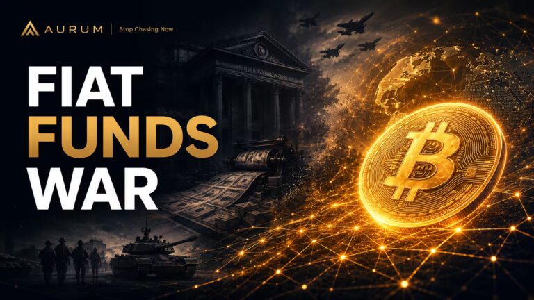 Fiat money funding war contrasted with Bitcoin and decentralized financial sovereignty