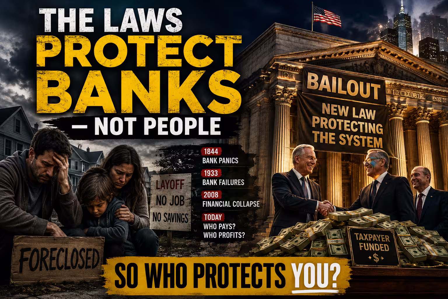 The laws protect banks so who protects you financial freedom and digital assets featured image